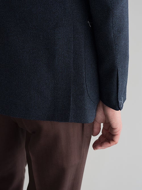 TITO ALLEGRETTO ティトアレグレット シングルジャケット NAVY | ITAL