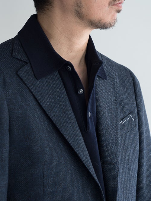 TITO ALLEGRETTO ティトアレグレット シングルジャケット NAVY | ITAL