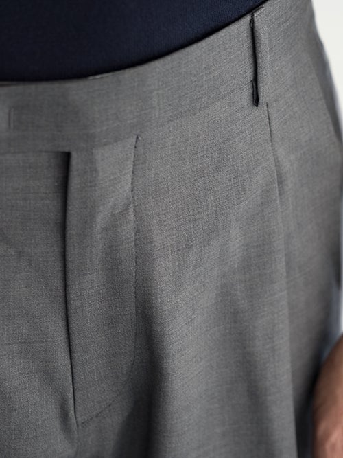 GERMANO ジェルマーノ ウールスラックス GRAY | ITAL STYLE WEAR