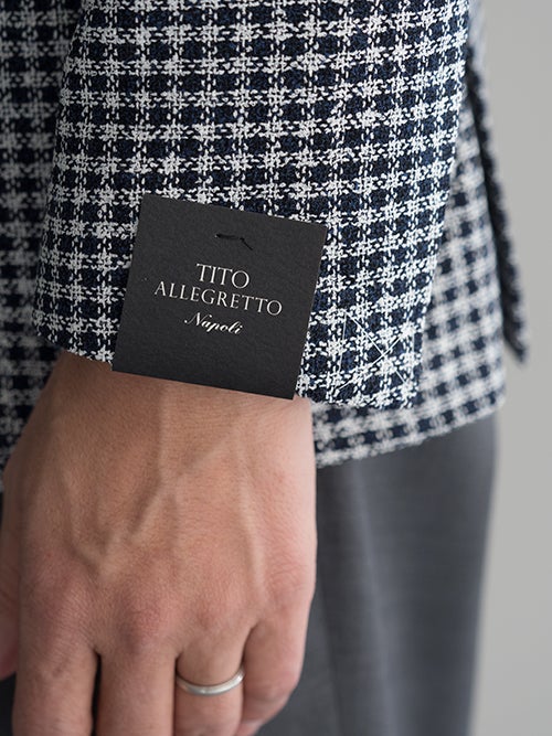TITO ALLEGRETTO ティトアレグレット 千鳥格子柄シングルジャケット