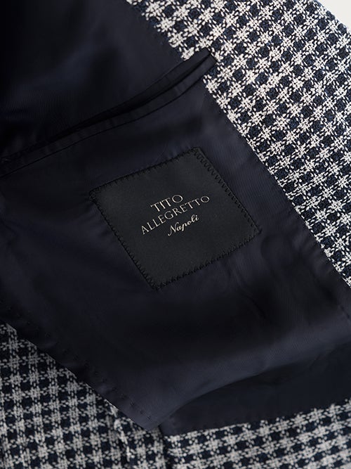 TITO ALLEGRETTO ティトアレグレット 千鳥格子柄シングルジャケット