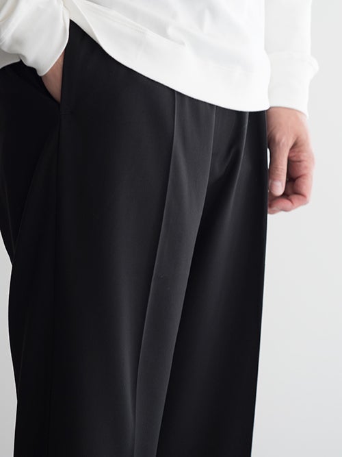 SALE】I'M BRIAN アイムブライアン ワイドイージーパンツ BLACK | ITAL