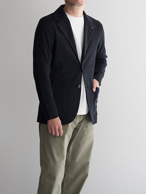 LARDINI ラルディーニ リネンブレンド ニットジャケット 【全2色