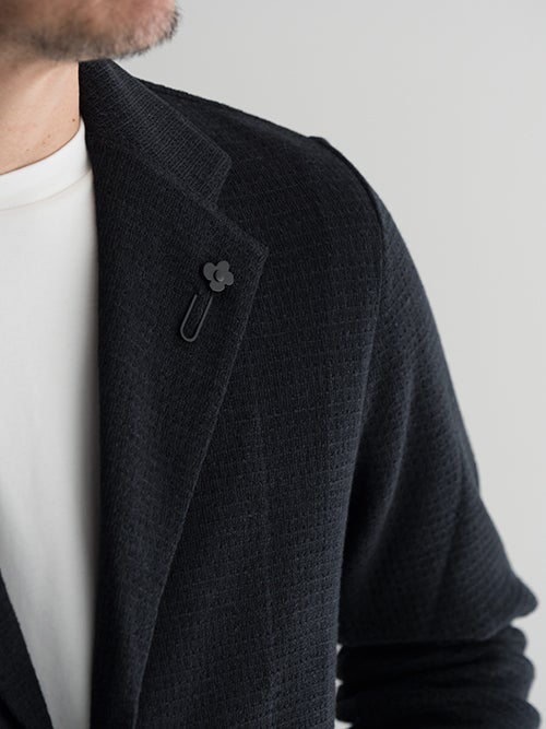 LARDINI ラルディーニ リネンブレンド ニットジャケット 【全2色