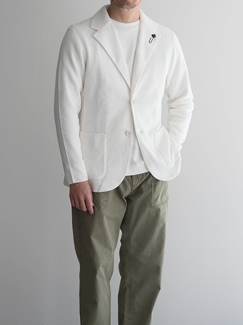 LARDINI ラルディーニ リネンブレンド ニットジャケット 【全2色