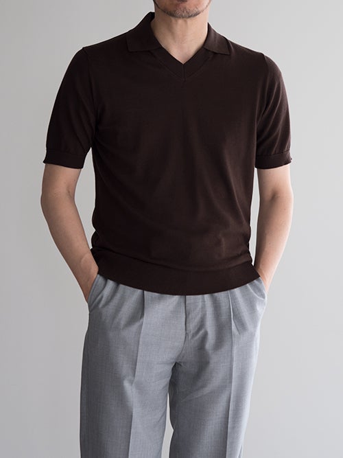 Morgano モルガーノ ニットポロ 【全3色】 | ITAL STYLE WEAR