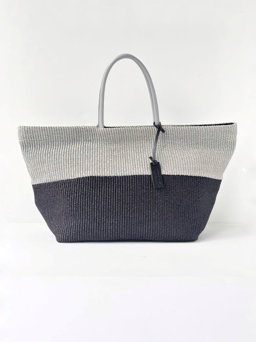 極美品✨MARCO MASI マルコマージ カゴバッグ トートバッグ MARCO MASI マルコマージ カゴトートバッグ GRAY/BLACK | ITAL STYLE WEAR