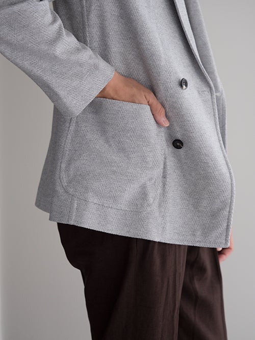CIRCOLO 1901 チルコロ 1901 コットン ダブルジャケット L.GRAY | ITAL