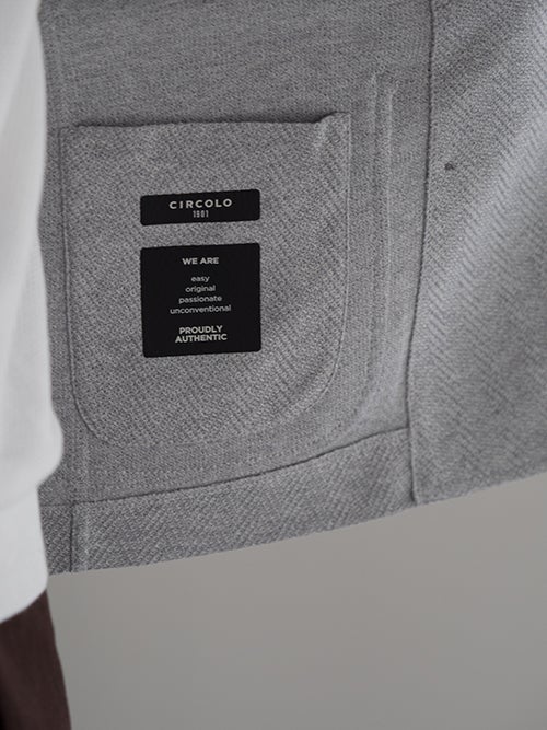 CIRCOLO 1901 チルコロ 1901 コットン ダブルジャケット L.GRAY | ITAL