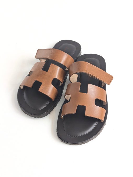 The Sandals Factoryサンダルファクトリー レザーサンダル BLACK