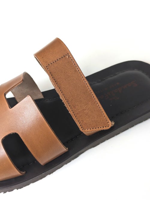 The Sandals Factory ブラウンサンダル（箱あり） The Sandals Factory サンダルファクトリー レザーサンダル VACHETTA