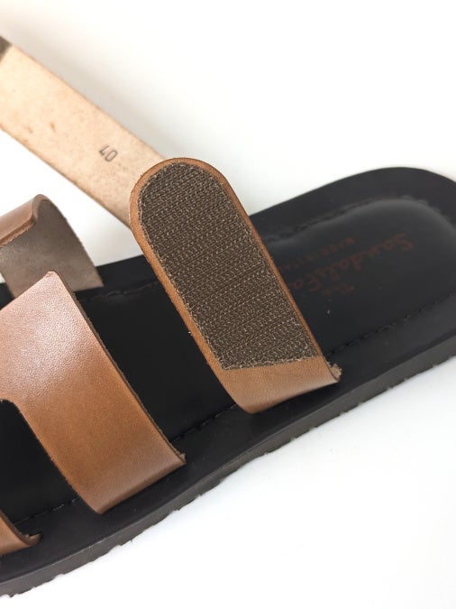 The Sandals Factory ブラウンサンダル（箱あり） The Sandals Factory サンダルファクトリー レザーサンダル VACHETTA