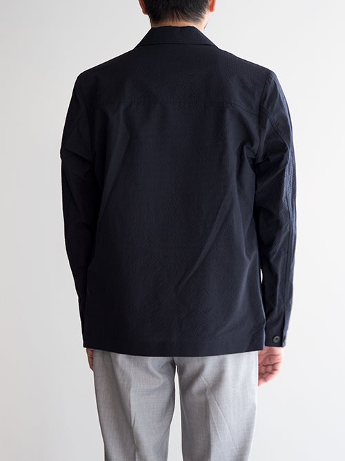ALTEA アルテア シアサッカーシャツジャケット NAVY | ITAL STYLE WEAR
