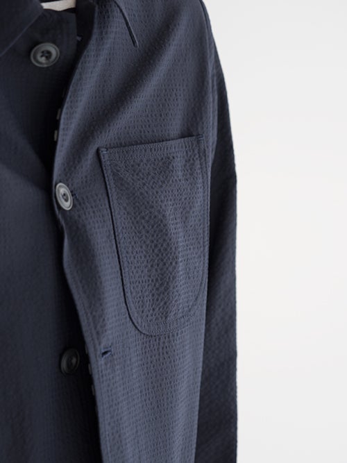 ALTEA アルテア シアサッカーシャツジャケット NAVY | ITAL STYLE WEAR