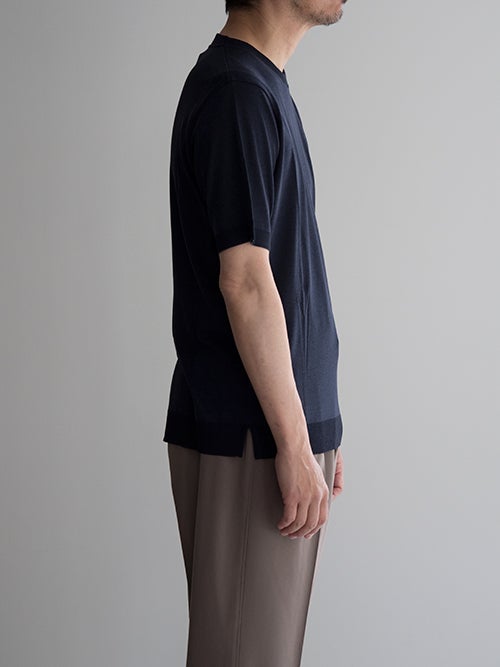 トップス Altea アルテア LANAWOOL混 クルーネック ブラウン M