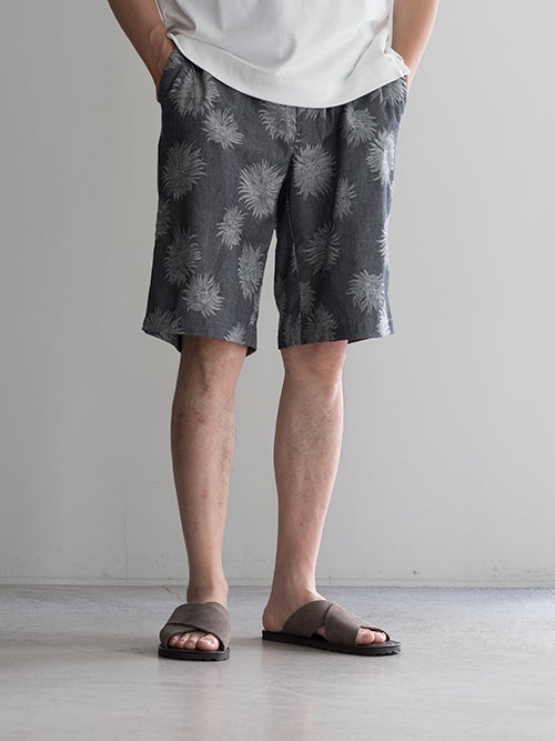 40WEFT フォーティーウェフト ストライプ柄ショートパンツ David NAVY