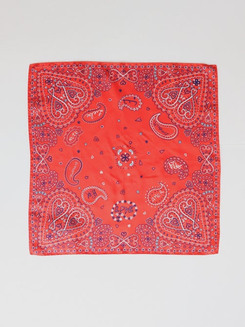 MAISON LABICHE メゾンラビッシュ ペイズリー柄バンダナ ZABOULOVE RED