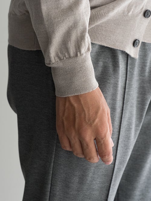 BAFY ベージュ ニットカーディガン BAFY バフィー ポロニットカーディガン BEIGE | ITAL STYLE WEAR