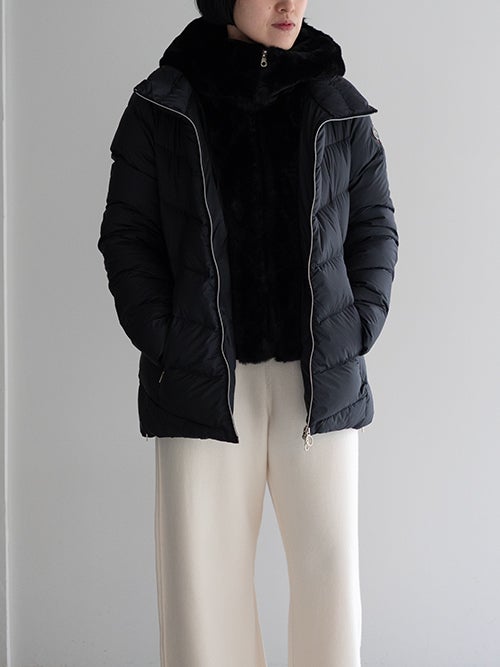 CAPE HORN ALVAREZ MATT ダウンジャケット ブラックの着用コーディネート