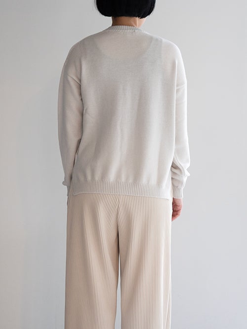 CROSSLEY クルーネックニット 背面バックスタイル